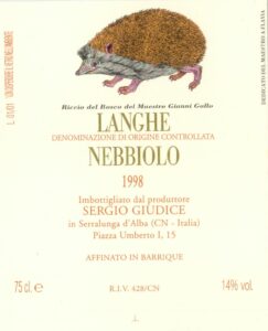 1989 Riccio del bosco SERGIO GIUDICE
